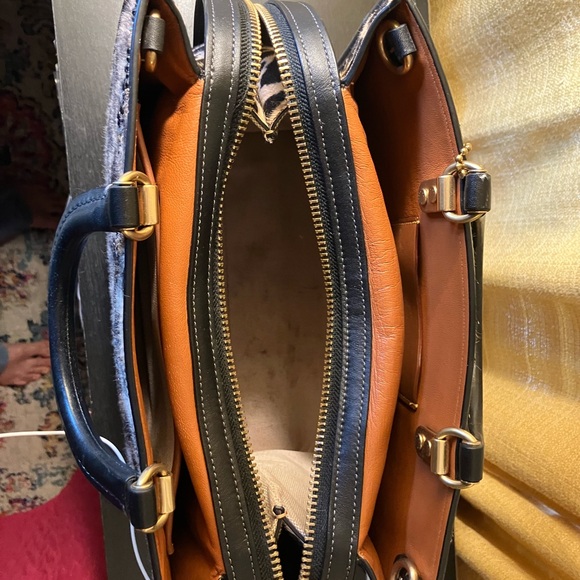 Coach Rogue 30 Leopard Print Haircalf with Rhinestones OOAK - Picture 12 of 14